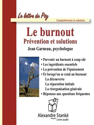 cover image of Le burnout